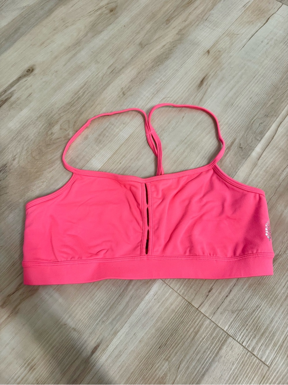 Free People Movement Pink Cutout Sports Bra – Size Large - Picture 2 of 5